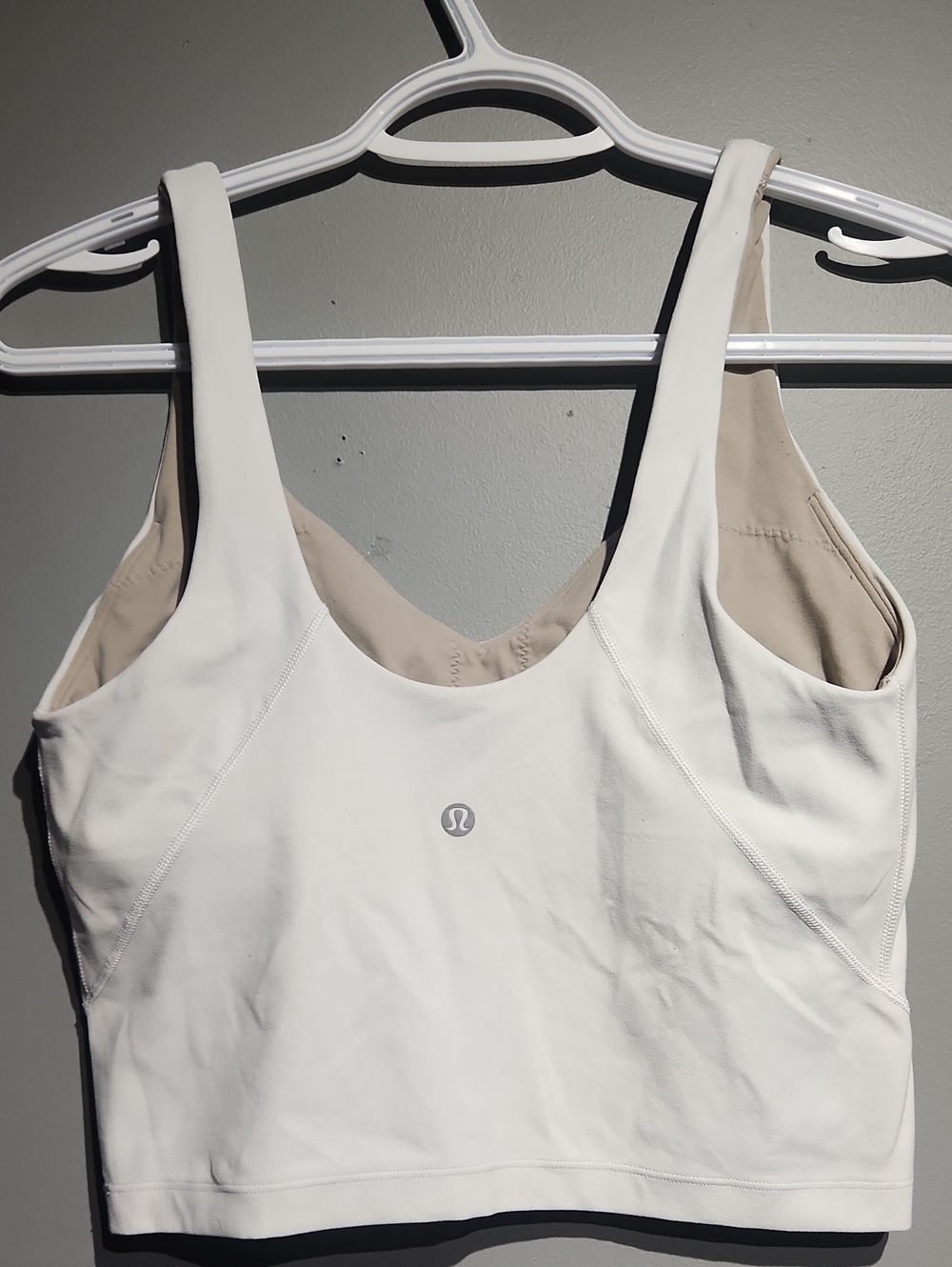 Lululemon White align tank sz 8